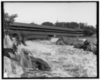 Amoskeag Falls and Bridge, 1901- LOC
